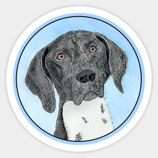 German Shorthaired Pointer Painting - Original Art Sticker